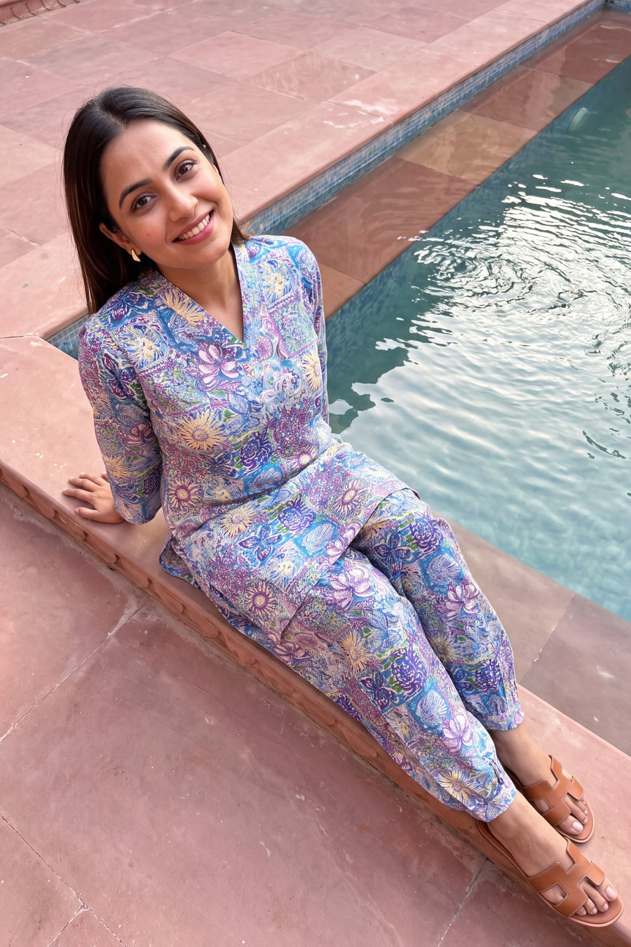 Amethyst Trail Cotton Farshi Salwar Set — image 6