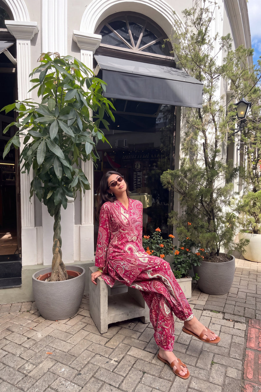 Rani Paisley Cotton Farshi Salwar Set — image 9