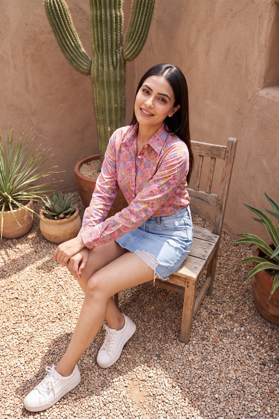 Rosebud Pink Cotton Shirt — image 6