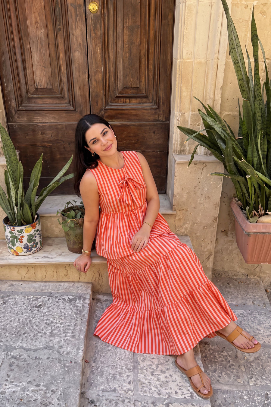 Amber Tiered Cotton Skirt Set — image 4