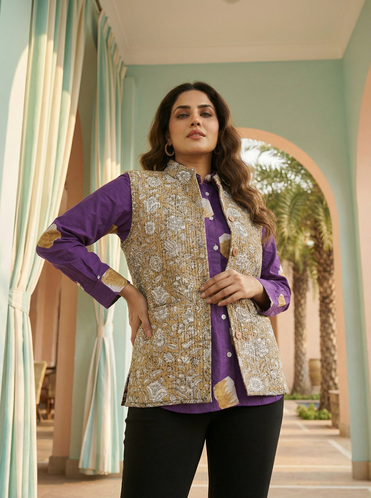 Goldenleaf Everyday Reversible Quilted Jacket Vest