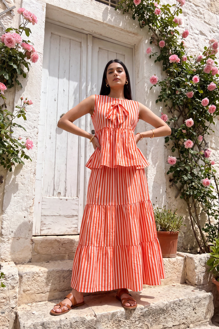 Amber Tiered Cotton Skirt Set — image 5