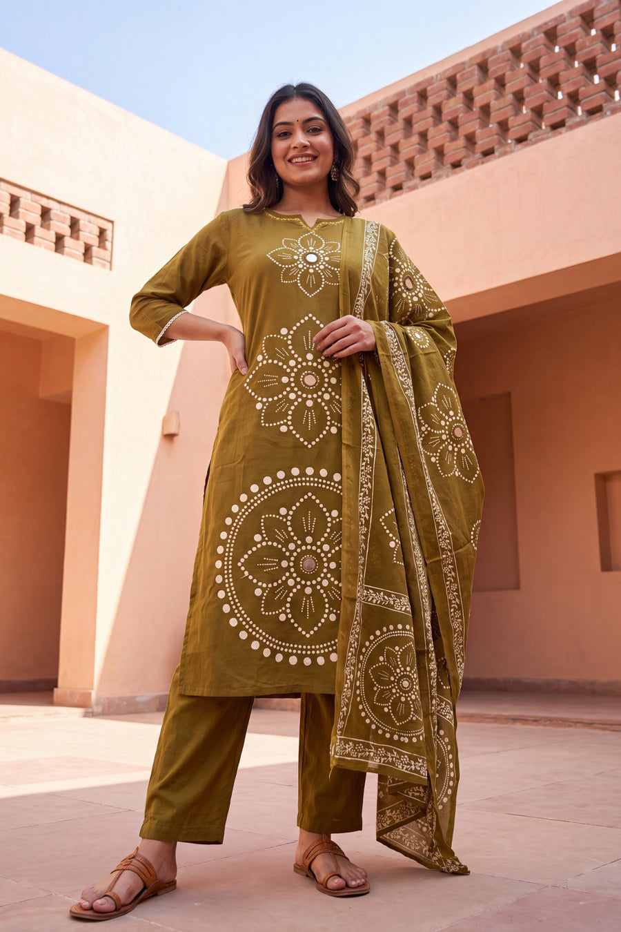 Willow Grove Cotton Dupatta Set — image 5