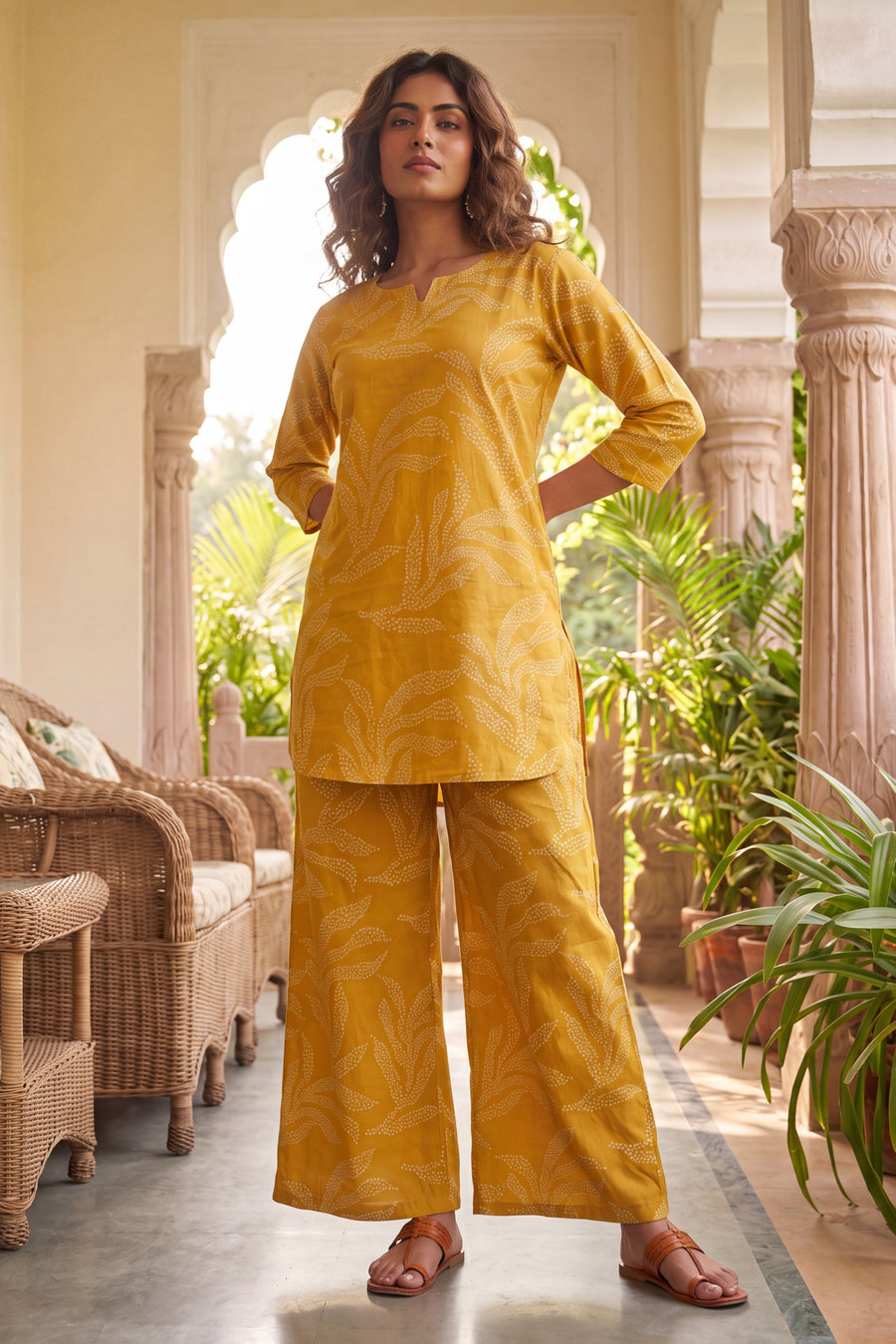 Bistro Goldenrod Cotton Co-ord Set — image 7
