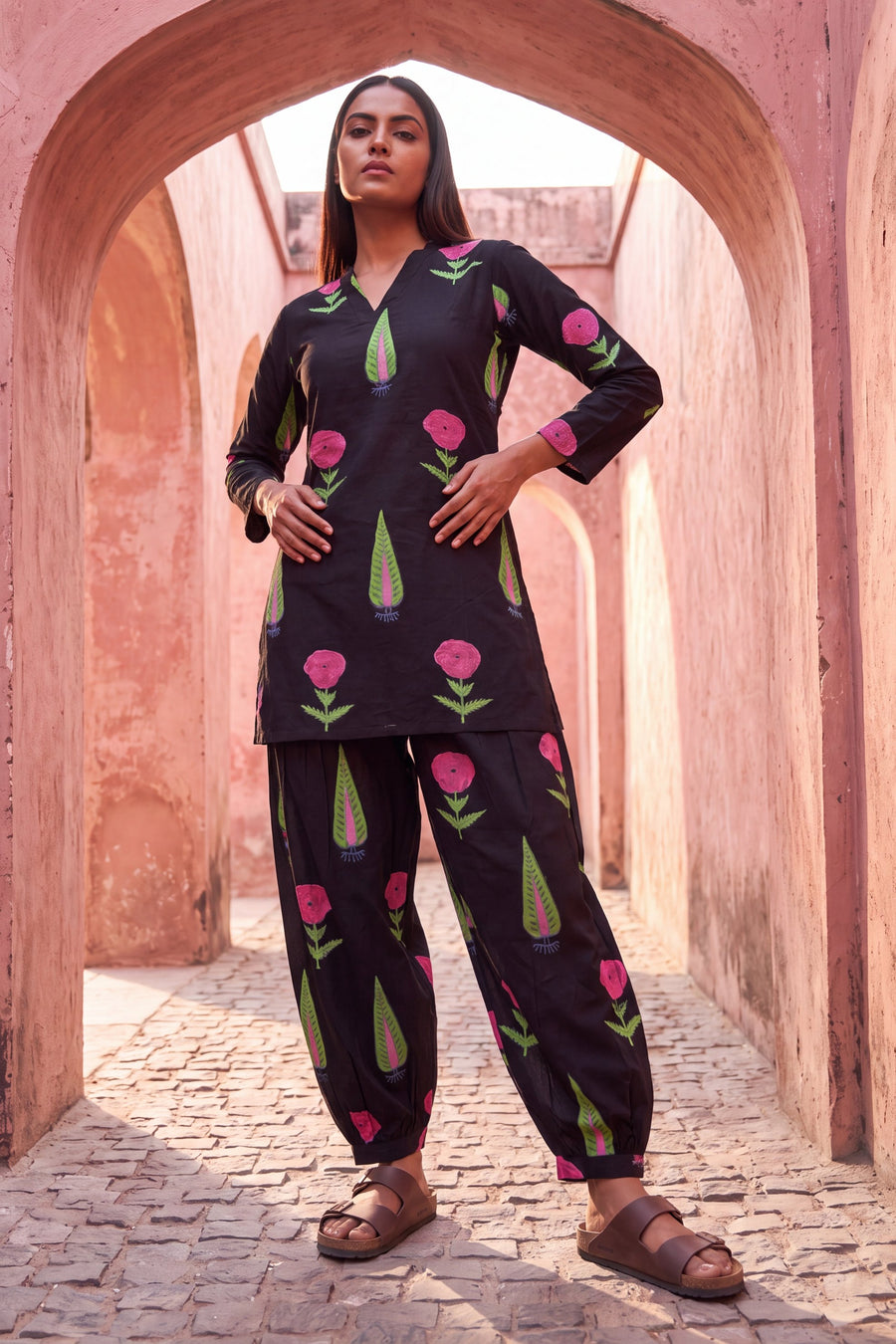 Ebony Muse Cotton Farshi Salwar Set — image 7