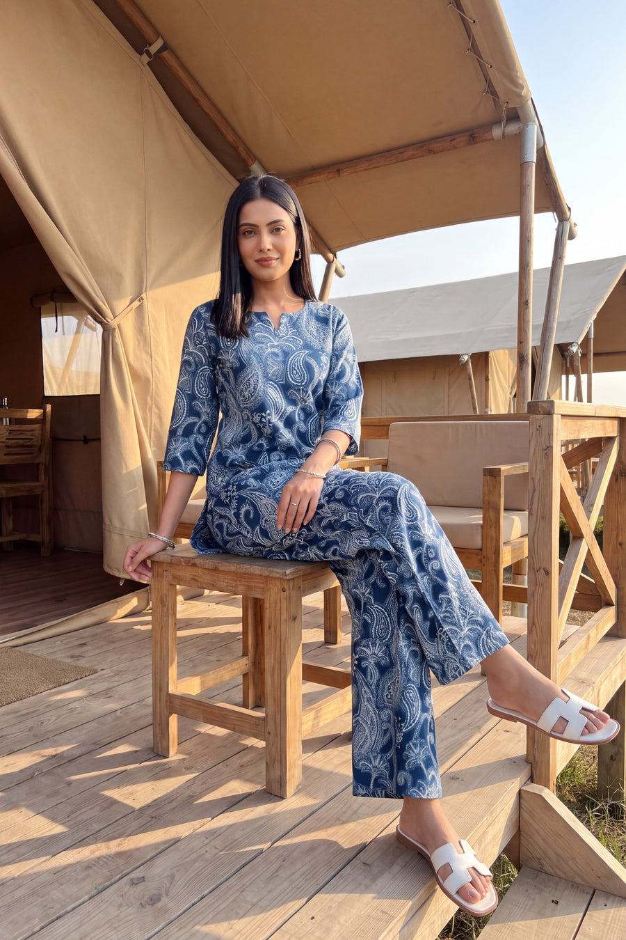 Indigo Vine Cotton Co-ord Set — image 14