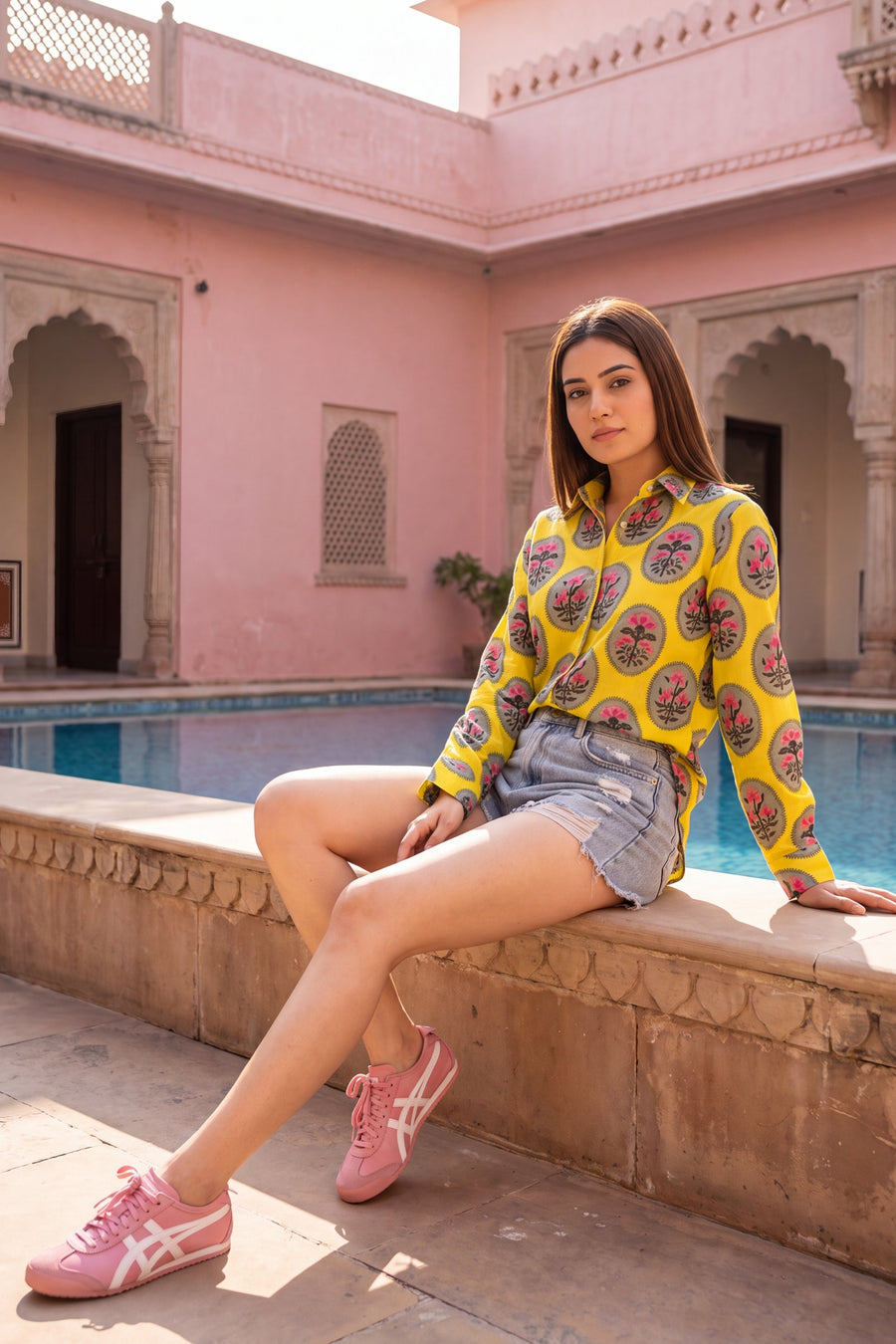 Amber Sun Cotton Shirt — image 13