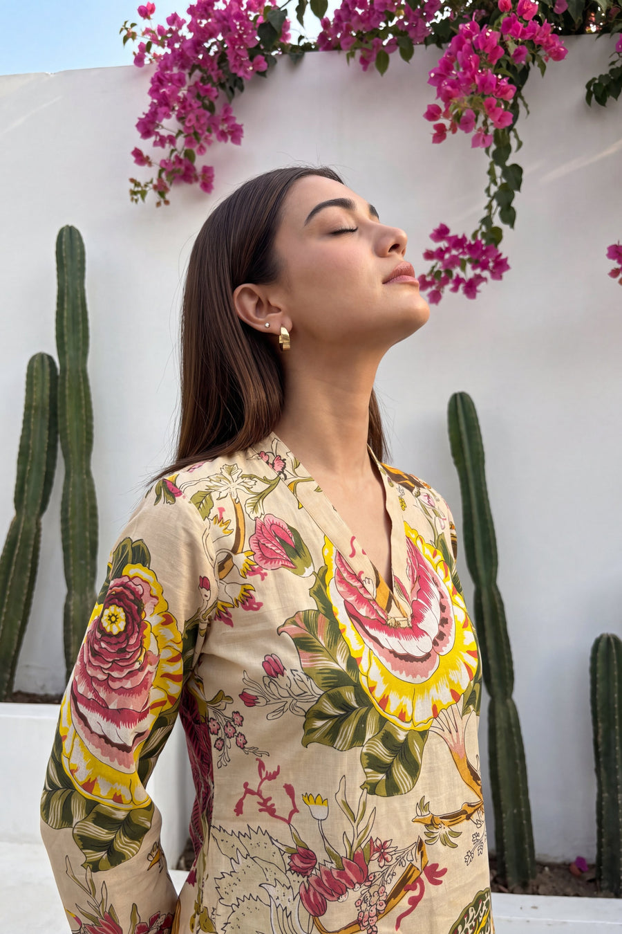 Ivory Bloom Cotton Farshi Salwar Set — image 8