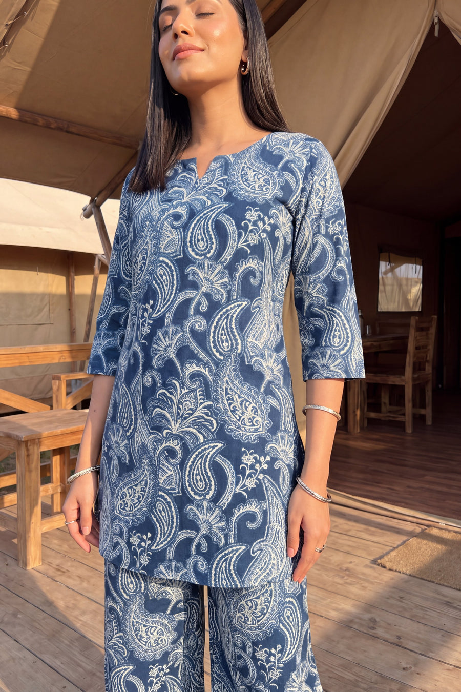 Indigo Vine Cotton Co-ord Set — image 4