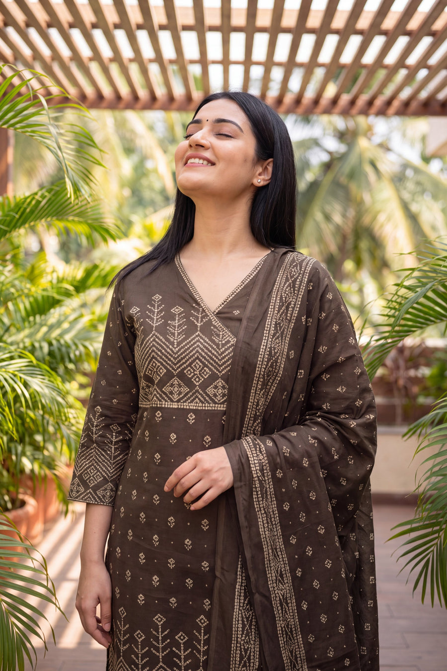 Cocoa Trail Cotton Dupatta Set — image 6