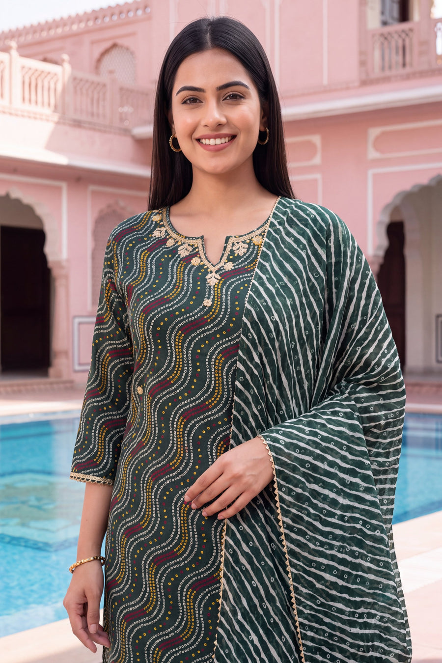 Fernwood Lantern Cotton Dupatta Set — image 7