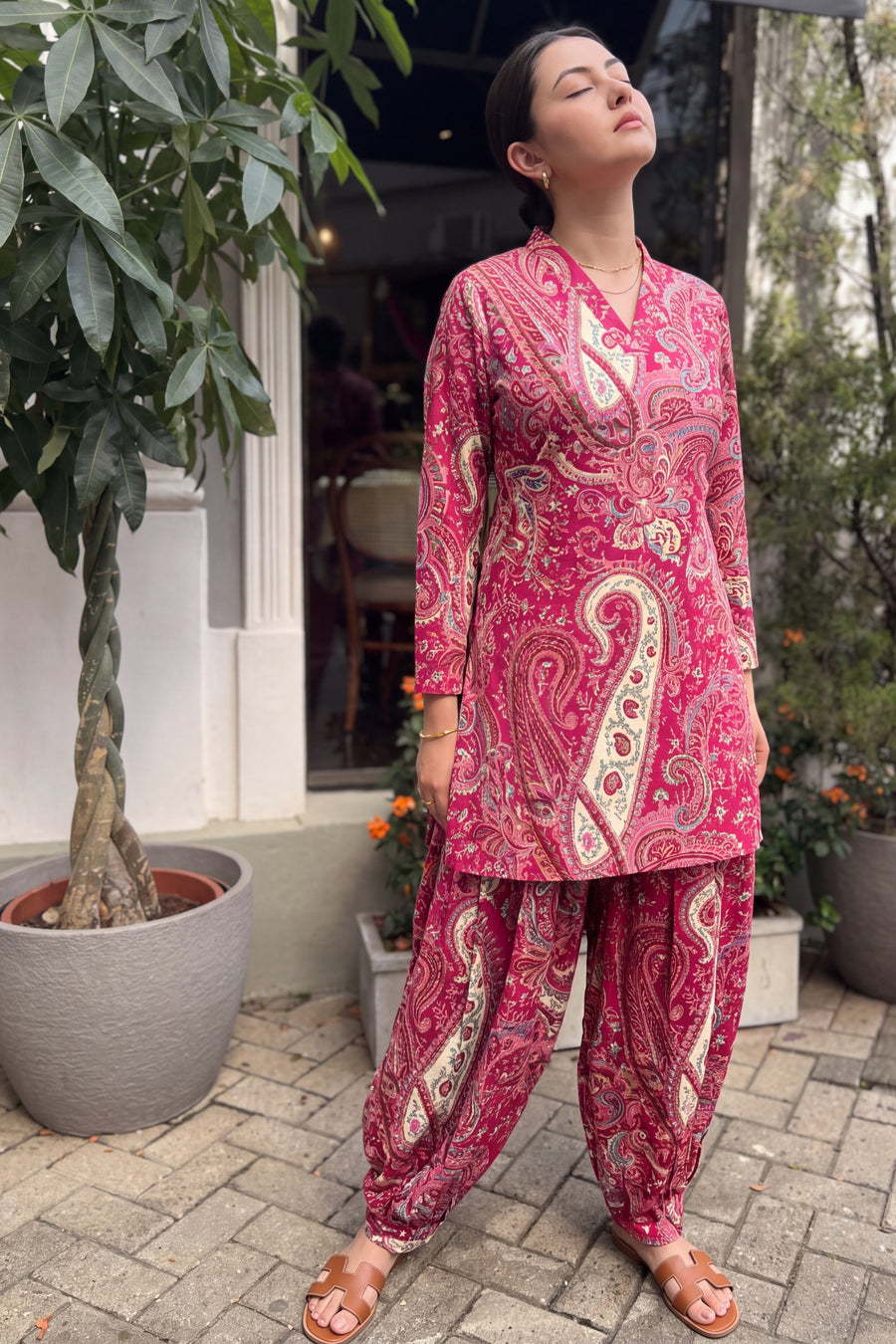 Rani Paisley Cotton Farshi Salwar Set — image 4
