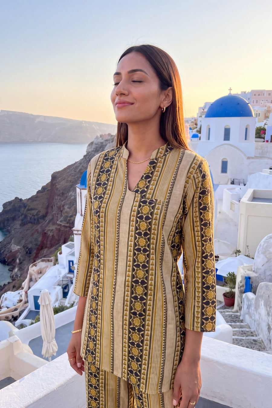Golden Dune Angrakha Cotton Co-ord Set — image 4