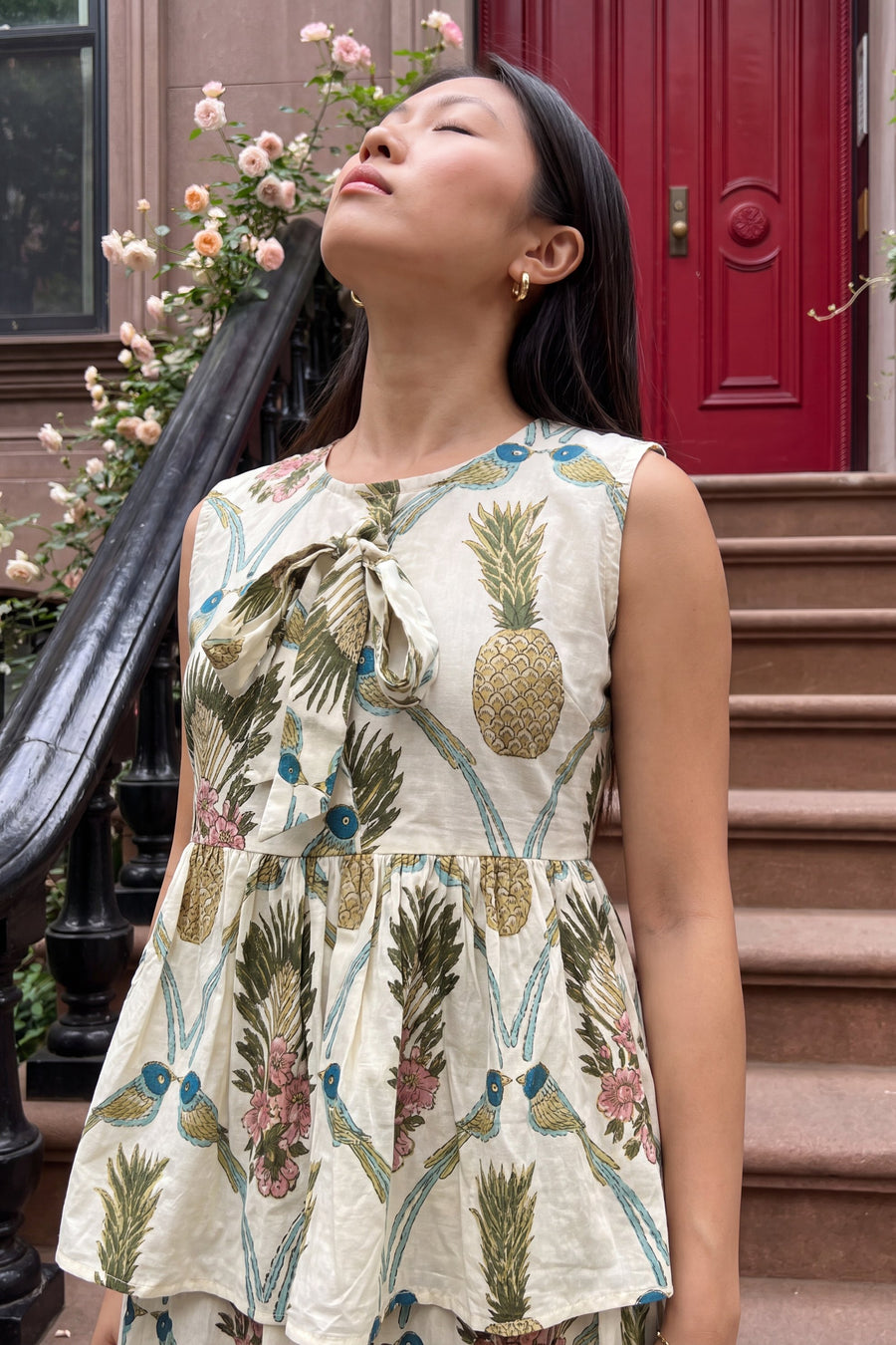 Pearl Bloom Cotton Skirt Set — image 5