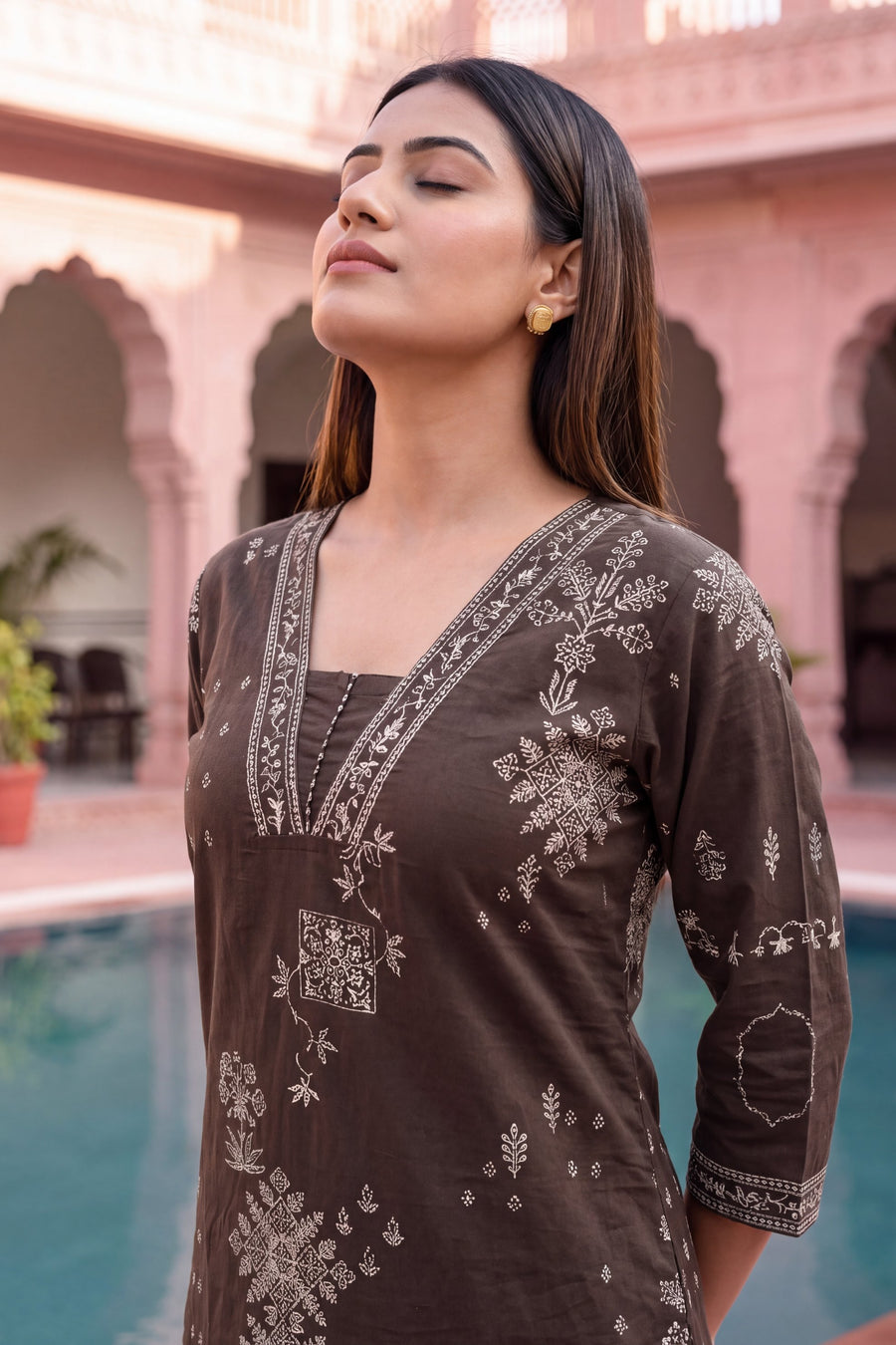Slate Cove Cotton Dupatta Set — image 7
