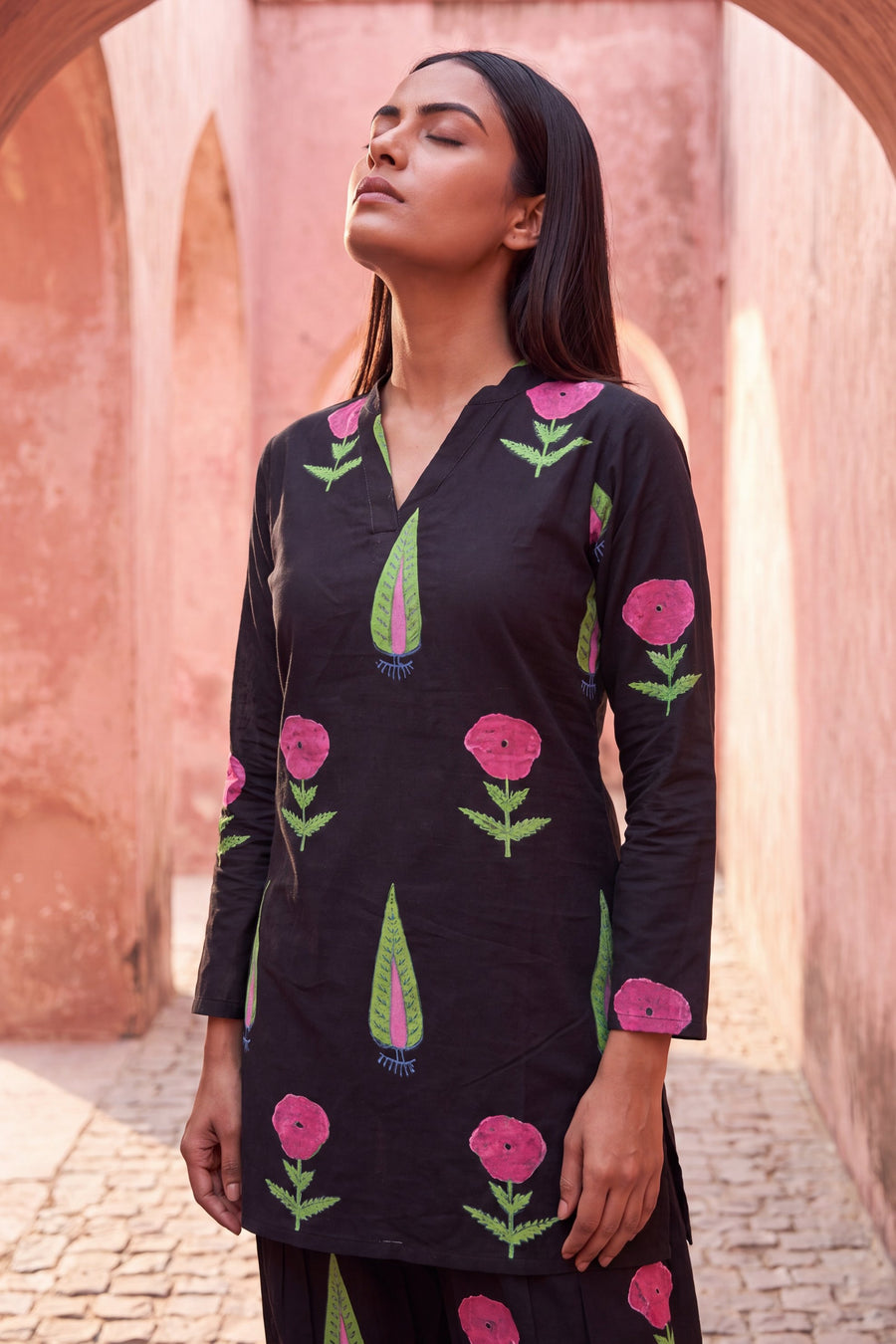 Ebony Muse Cotton Farshi Salwar Set — image 8