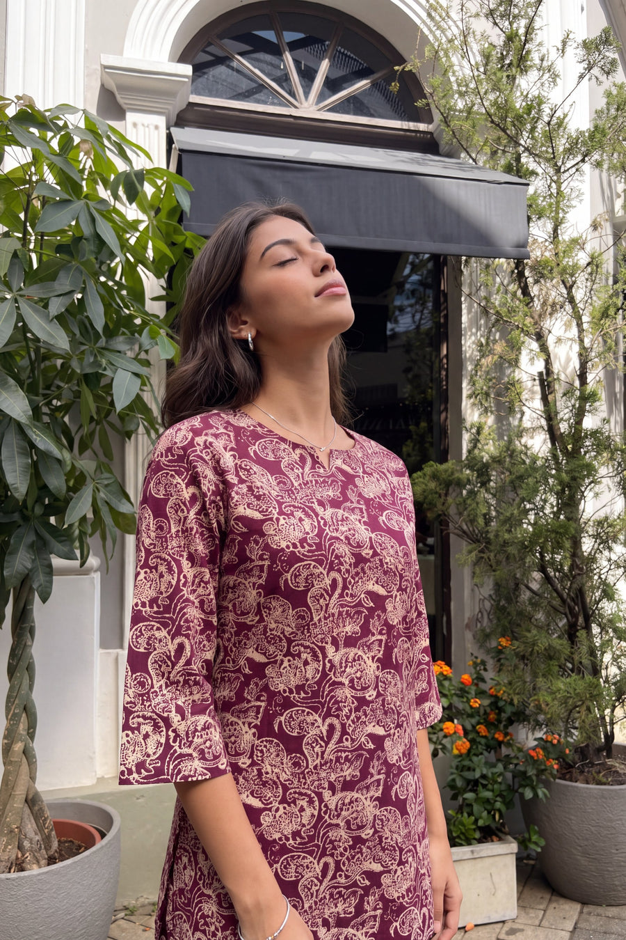 Plum Paisley Cotton Co-ord Set — image 9