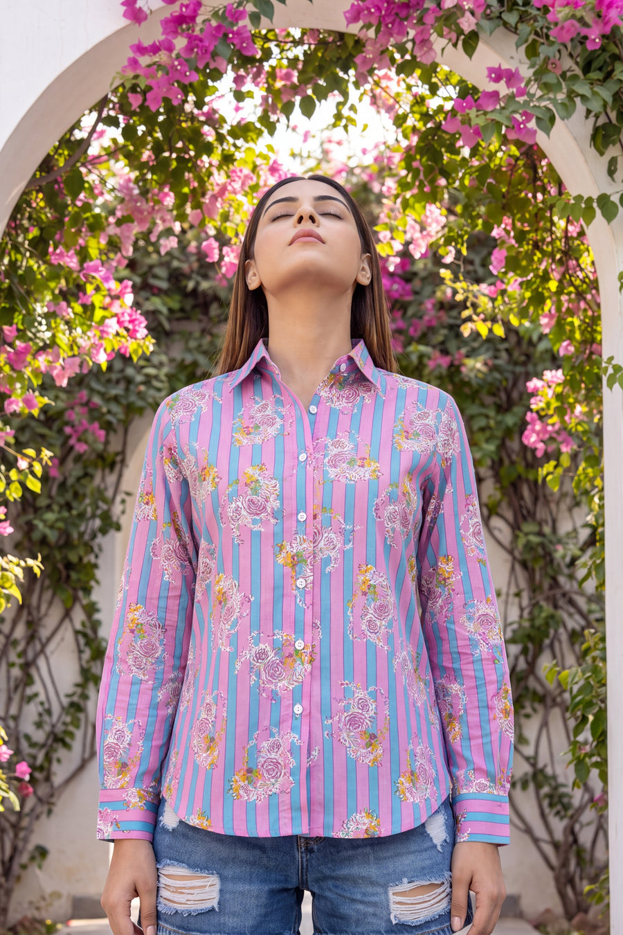 Lavender Dusk Cotton Shirt — image 8