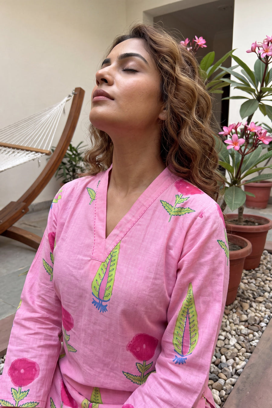 Blush Haze Cotton Farshi Salwar Set — image 8