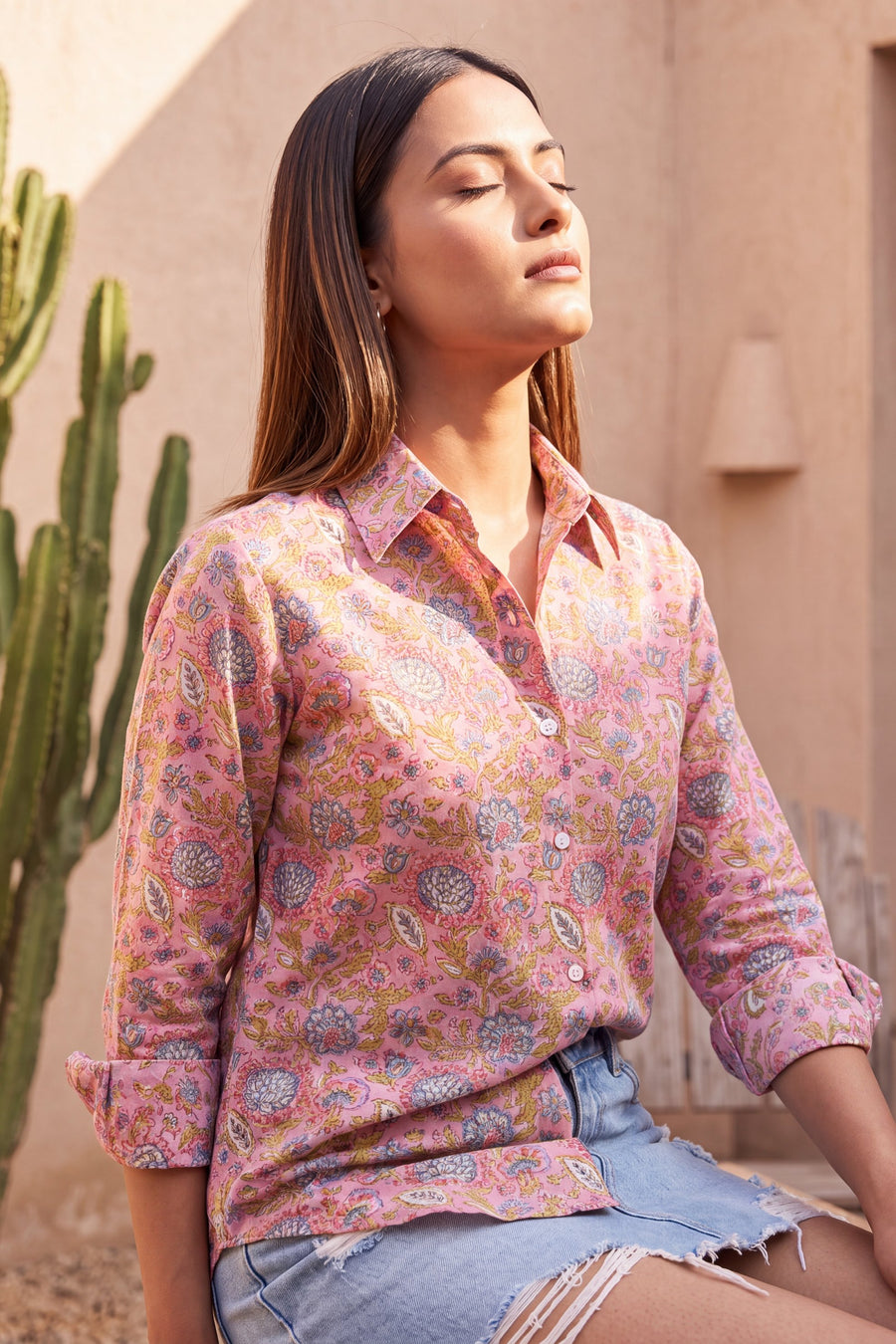 Rosebud Pink Cotton Shirt — image 8