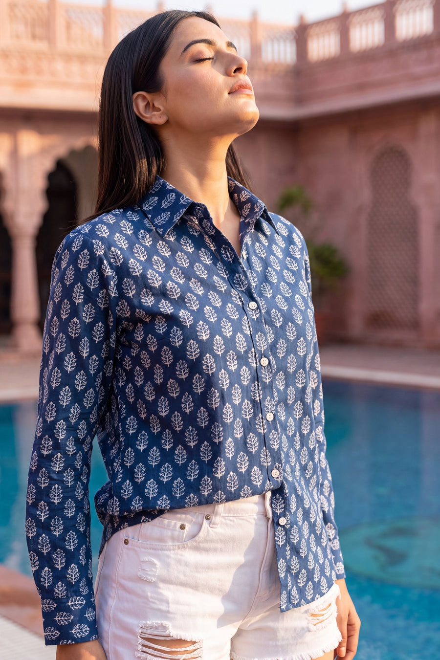 Denim Sky Cotton Shirt — image 13