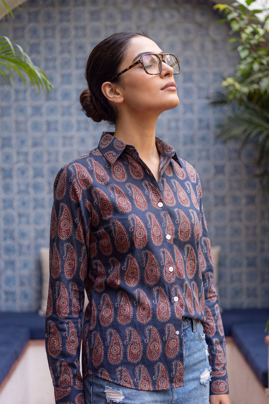 Cobalt Blue Cotton Shirt — image 11