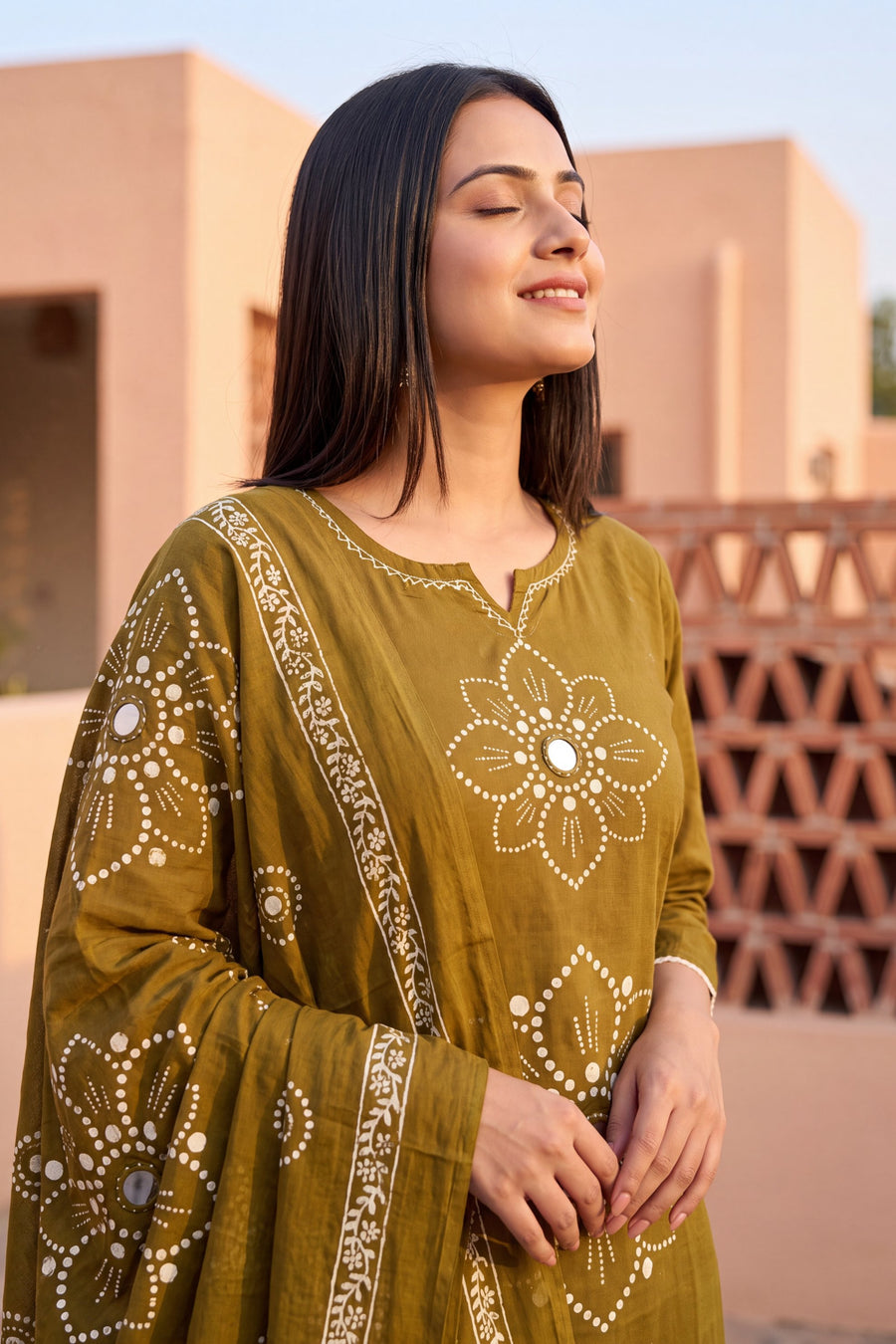 Willow Grove Cotton Dupatta Set — image 6