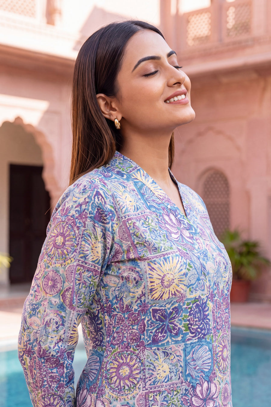 Amethyst Trail Cotton Farshi Salwar Set — image 7