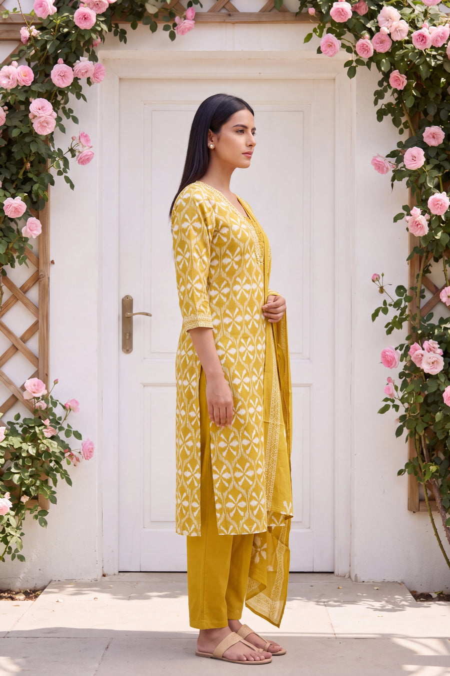 Sunbeam Glow Cotton Dupatta Set — image 6