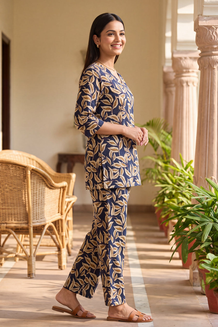 Harbour Trellis Blue Cotton Co-ord Set — image 8