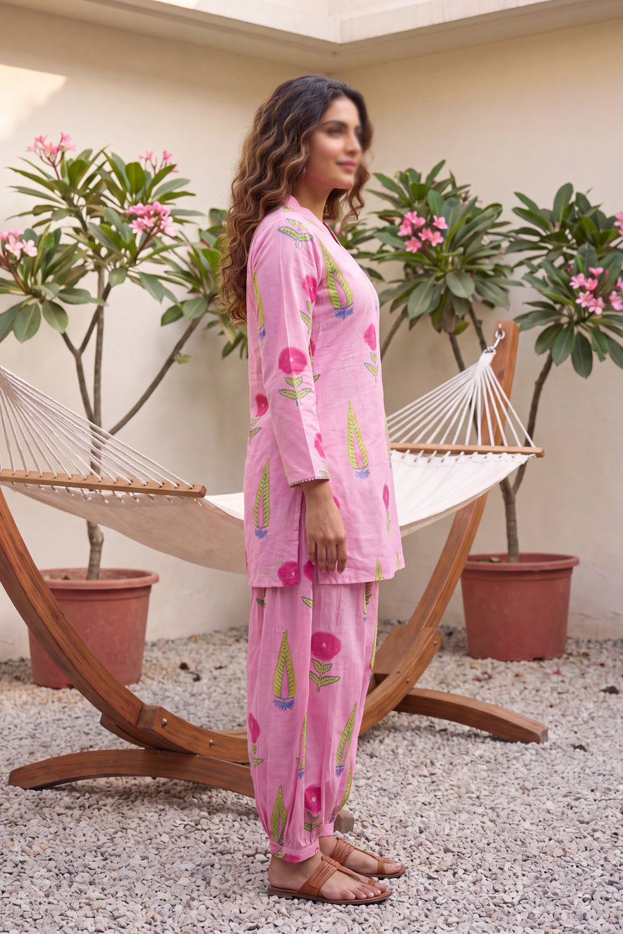 Blush Haze Cotton Farshi Salwar Set — image 9
