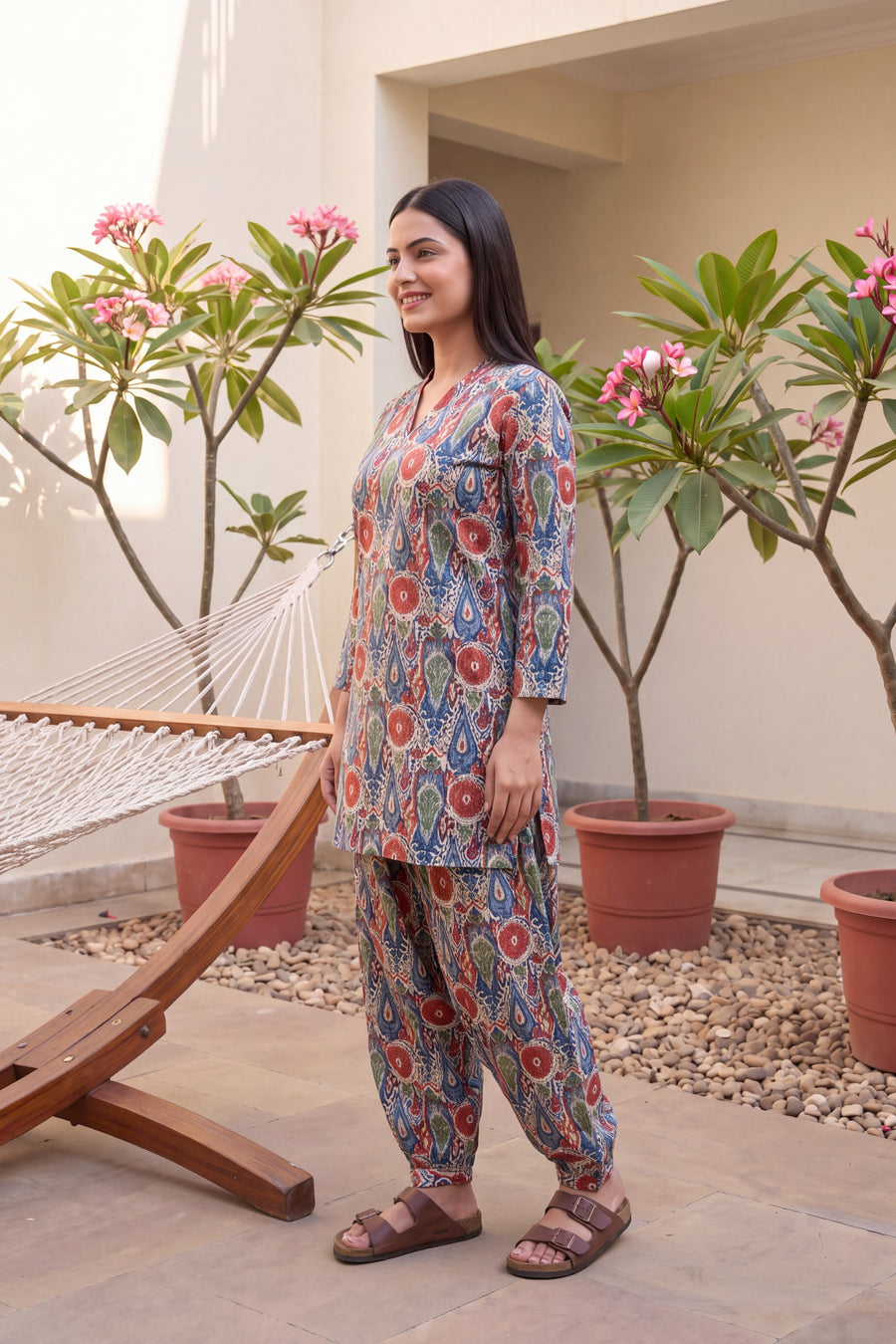 Spectra Drift Cotton Farshi Salwar Set — image 9