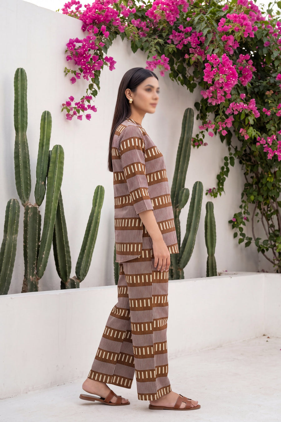 Olive Trellis Angrakha Cotton Co-ord Set — image 11