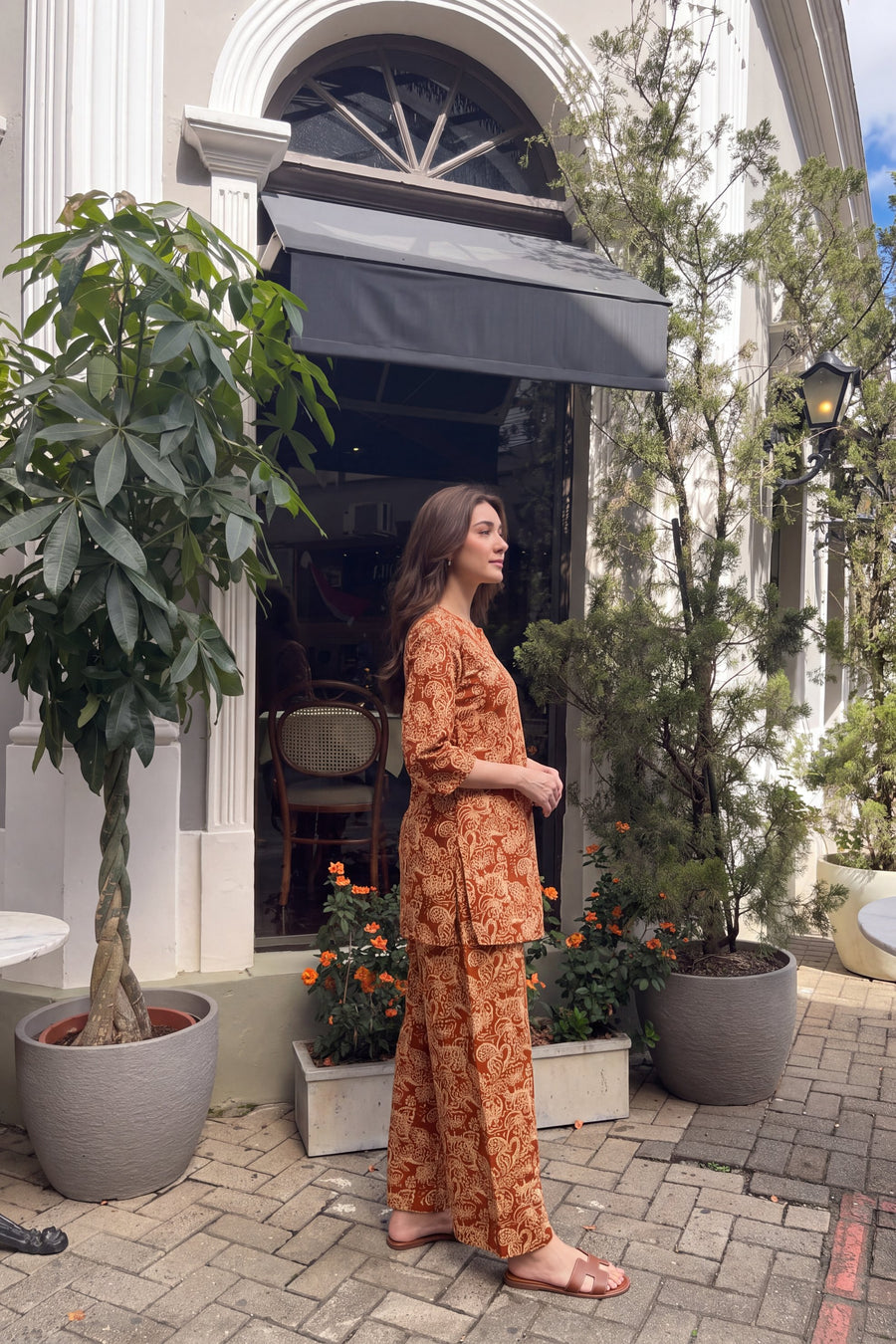 Terracotta Paisley Cotton Co-ord Set — image 11