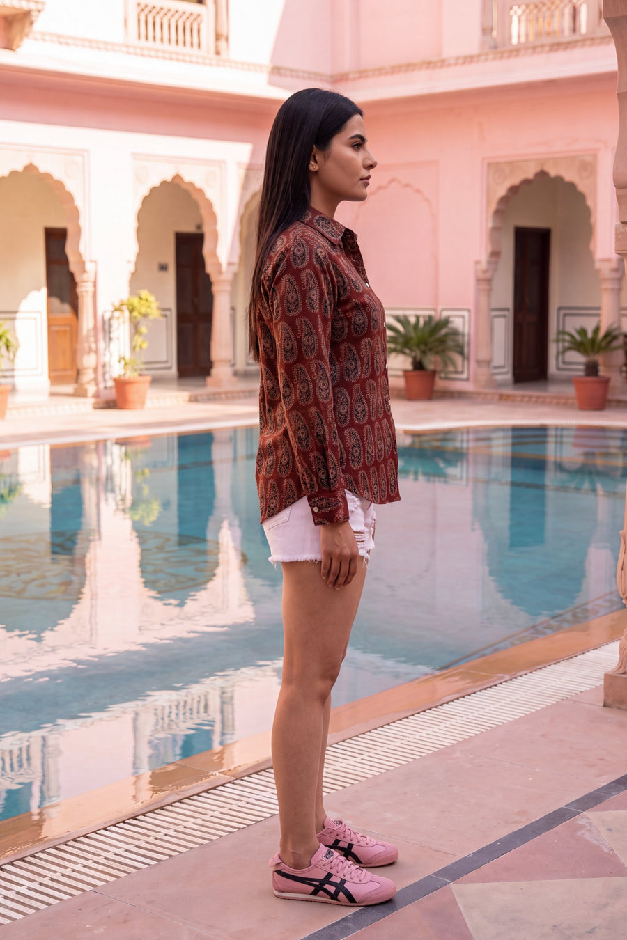 Garnet Maroon Cotton Shirt — image 11