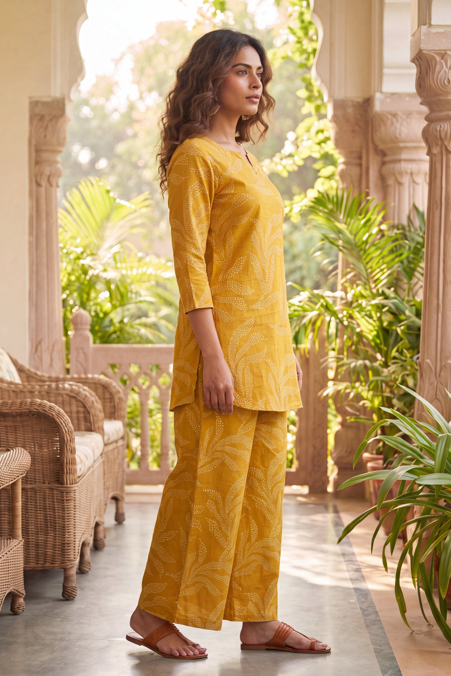 Bistro Goldenrod Cotton Co-ord Set — image 9