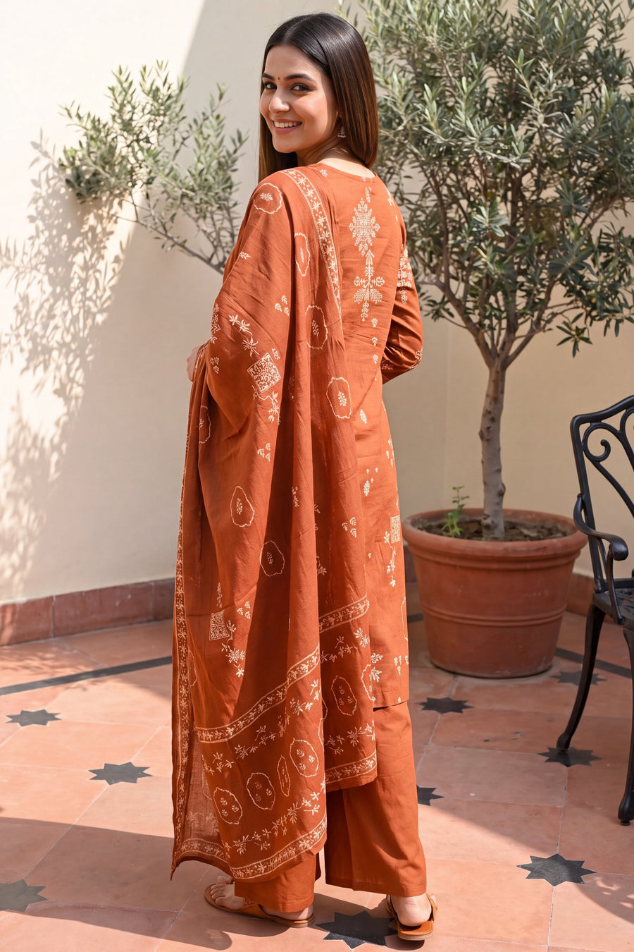 Amber Grove Cotton Dupatta Set — image 9