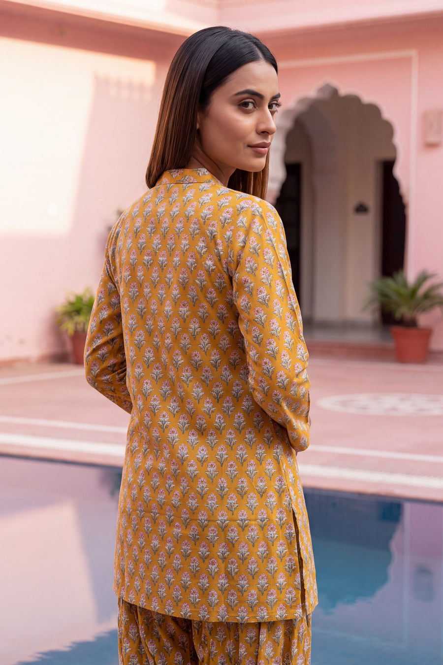 Amber Ripple Cotton Farshi Salwar Set — image 10
