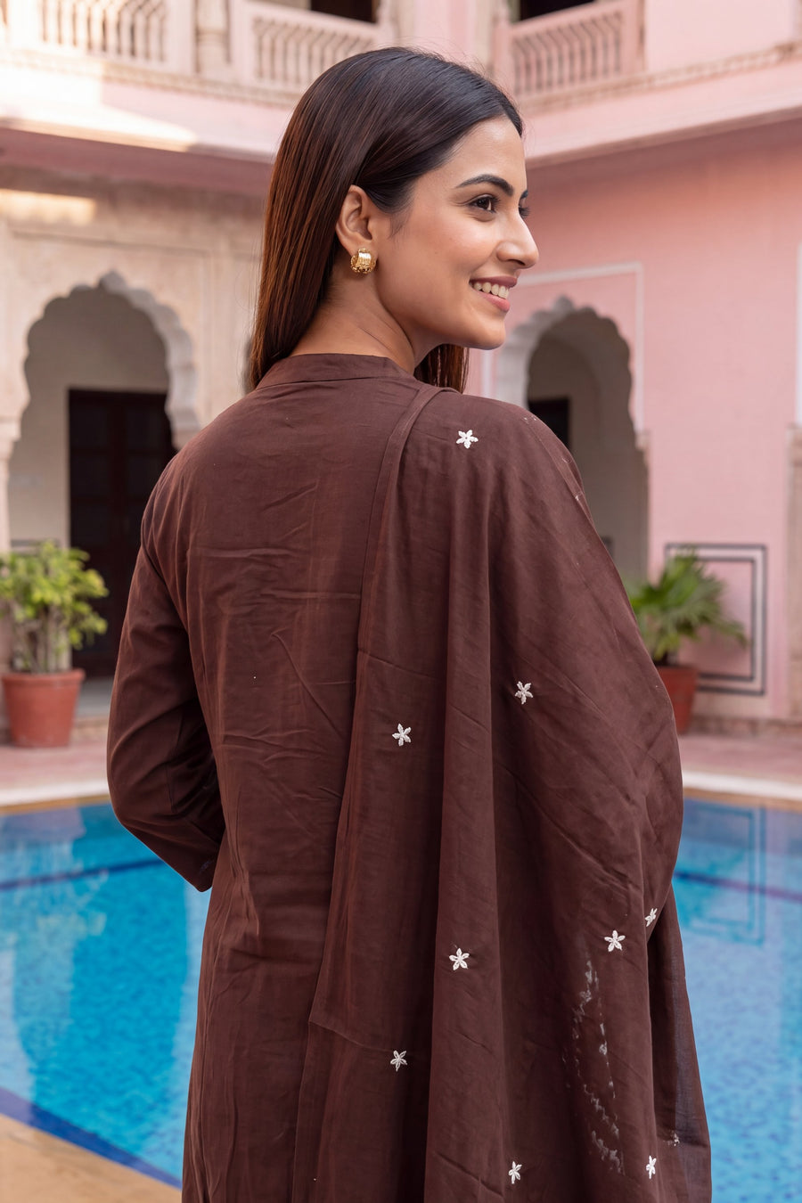 Umber Vale Cotton Dupatta Set — image 8