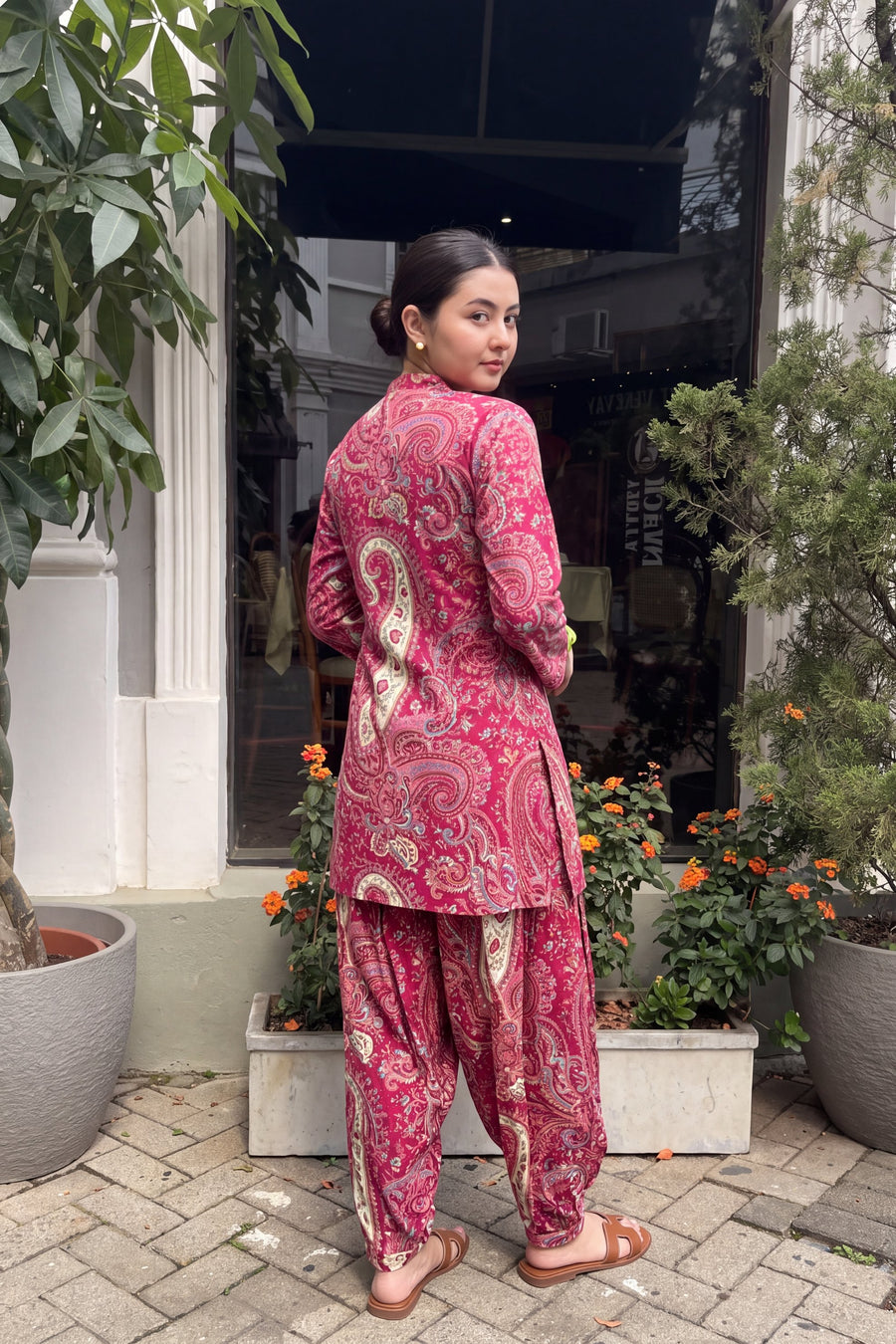 Rani Paisley Cotton Farshi Salwar Set — image 10