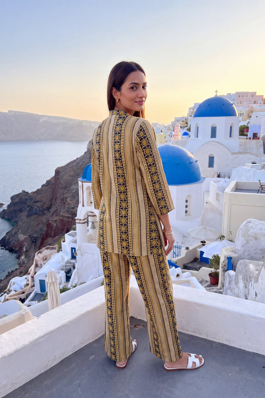 Golden Dune Angrakha Cotton Co-ord Set — image 2