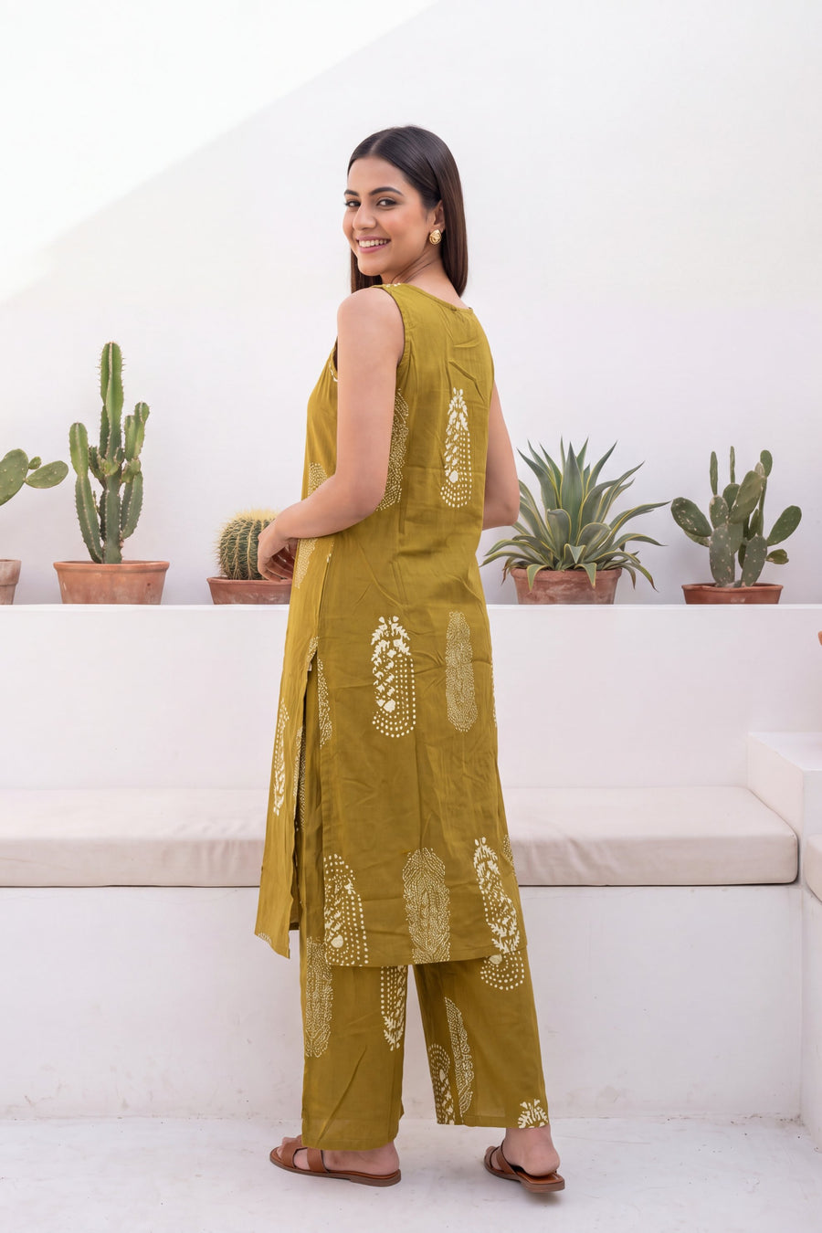 Turmeric Ease Sleeveless Cotton Co-ord Set — image 10
