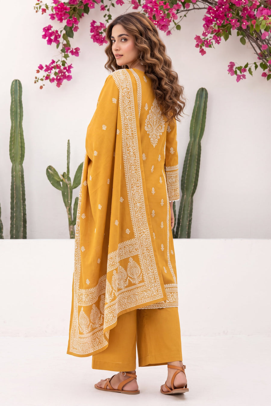 Toscana Goldenrod Cotton Dupatta Set — image 9