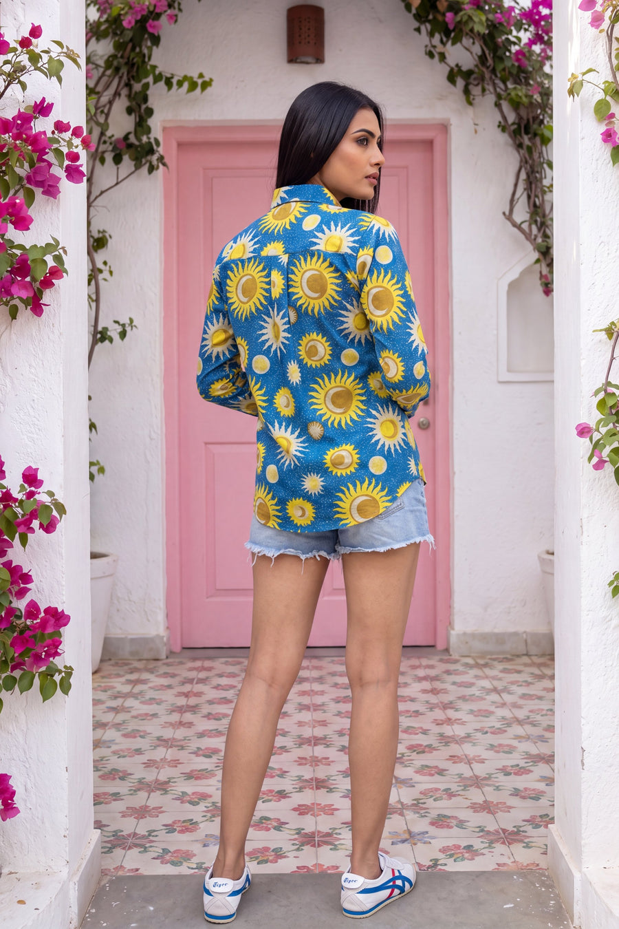 Sapphire Sky Cotton Shirt — image 12