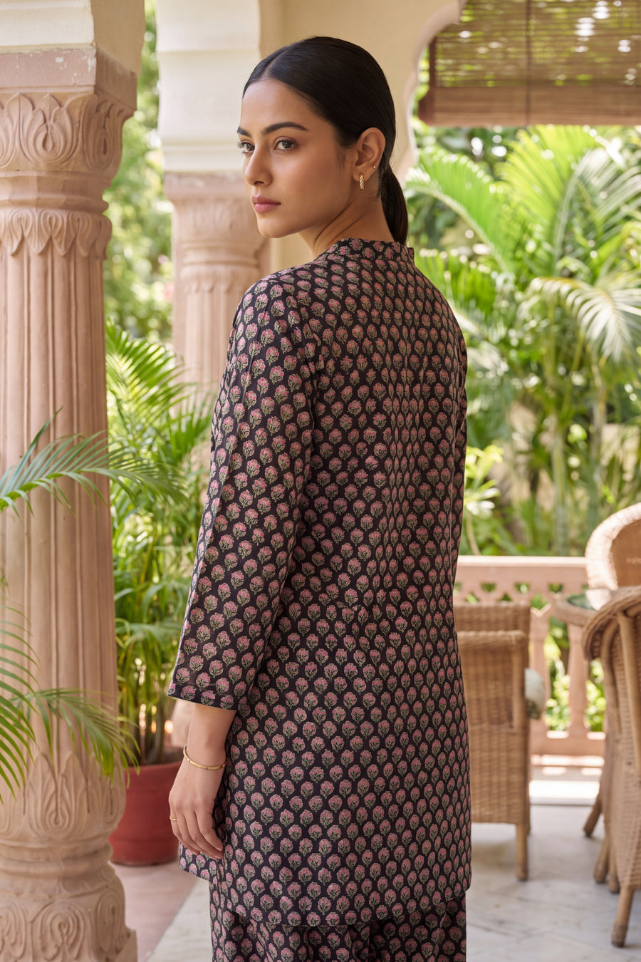 Onyx Ripple Cotton Farshi Salwar Set — image 11