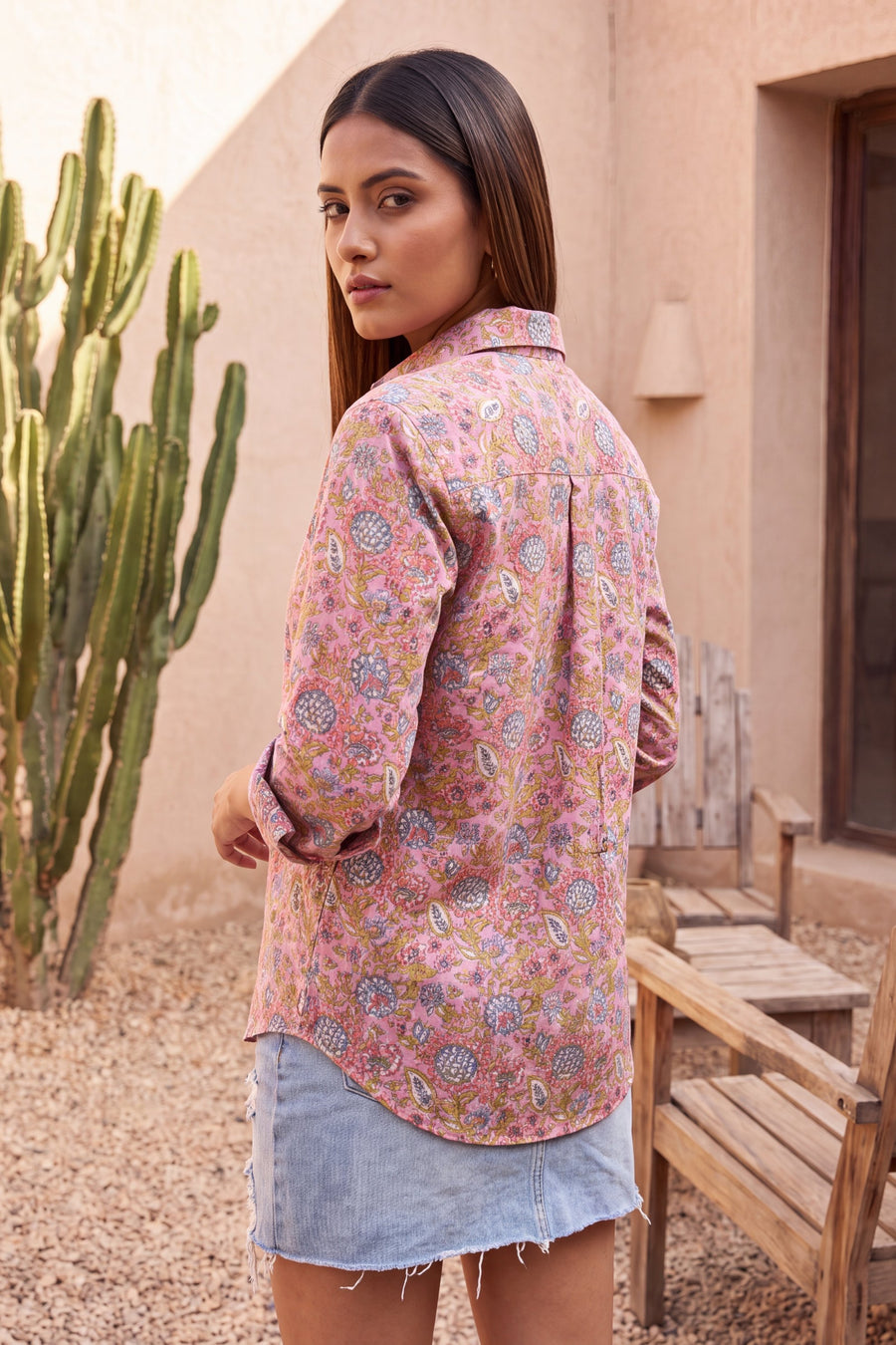 Rosebud Pink Cotton Shirt — image 10