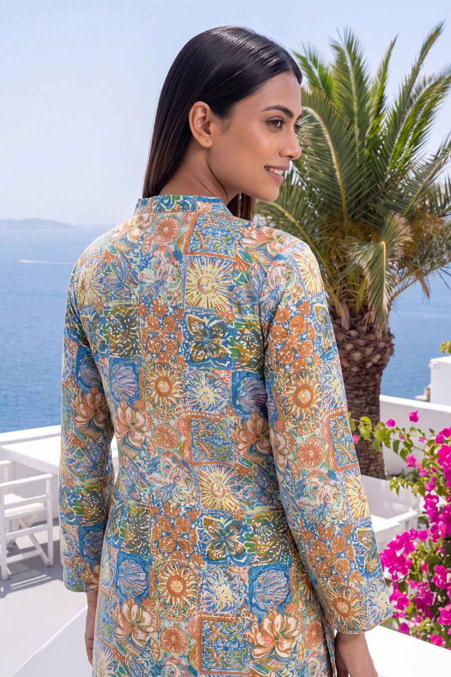 Mosaic Mirage Cotton Farshi Salwar Set — image 13