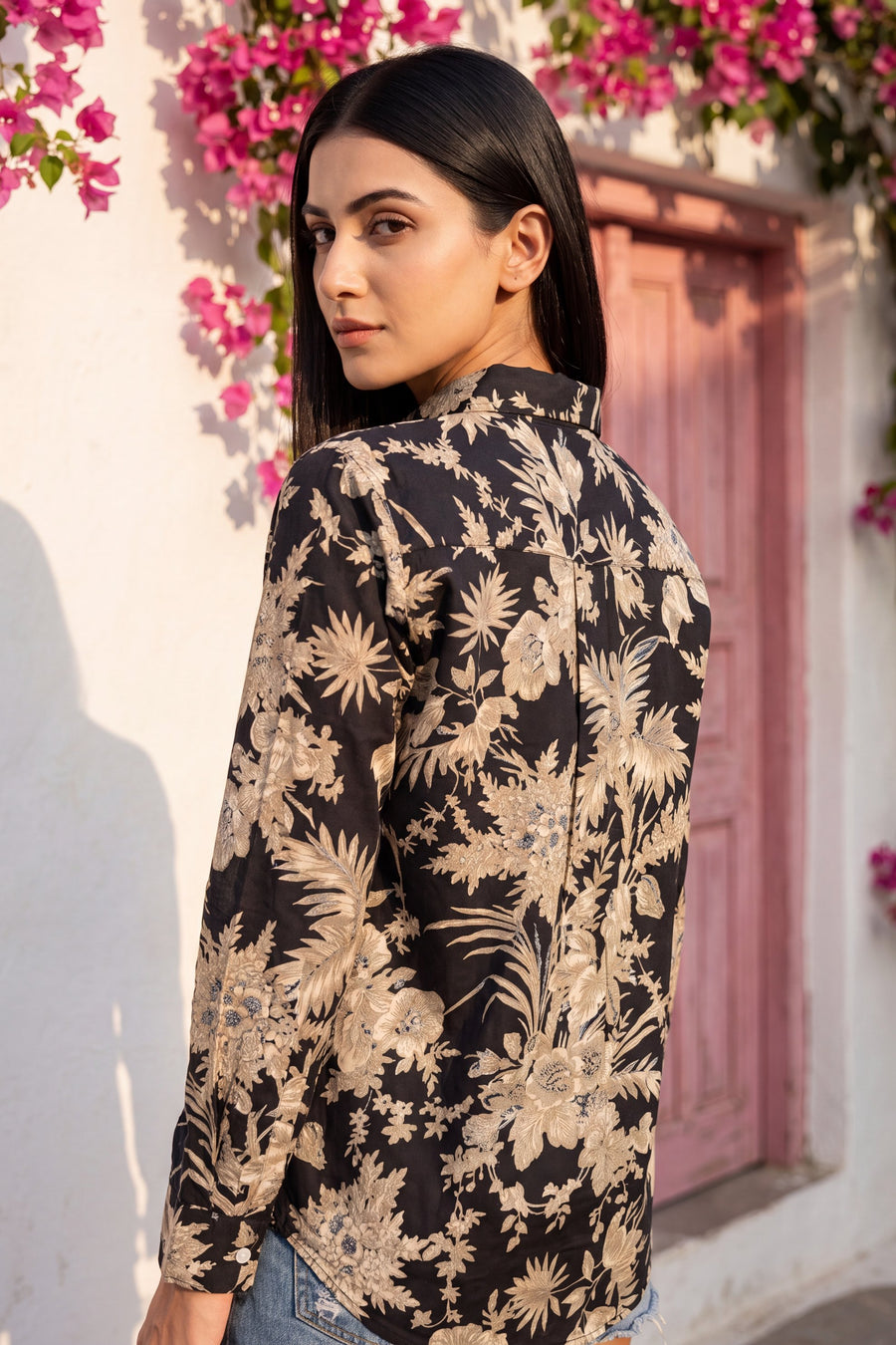 Ink Black Cotton Shirt — image 13