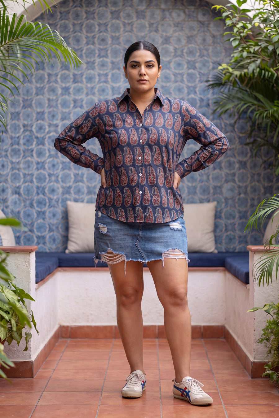 Cobalt Blue Cotton Shirt — image 2