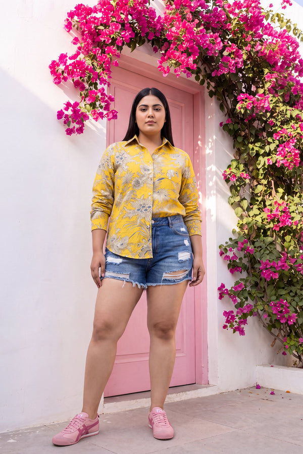 Golden Hour Cotton Shirt